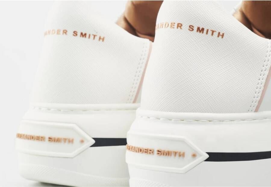 Alexander Smith Witte Roos Lancaster Gate Sneakers White Dames