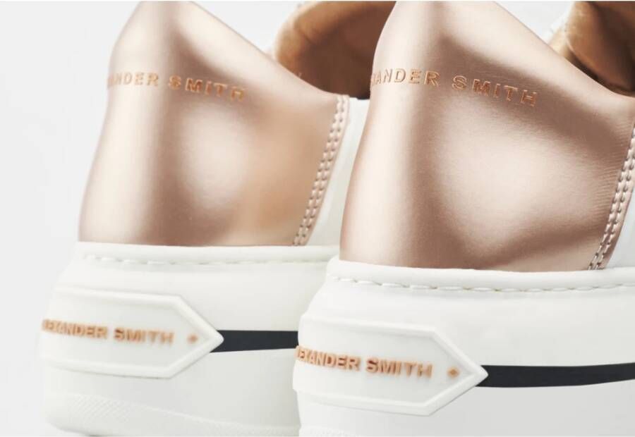 Alexander Smith Witte Koperen Sneakers Lancaster Gate Stijl White Dames