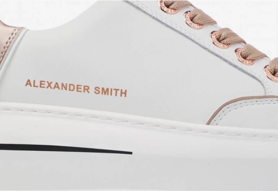 Alexander Smith Witte Koperen Sneakers Lancaster Gate Stijl White Dames