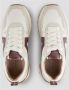 Alexander Smith Liverpool Dames Sneakers van Leer en Suède Wit met Bordeaux Zijlogo - Thumbnail 2