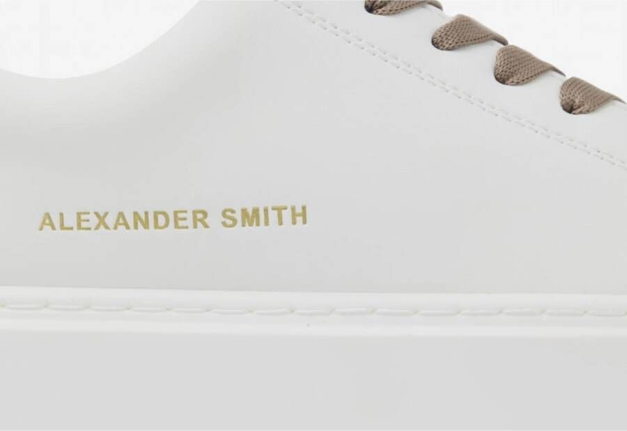 Alexander Smith Londen Wit Bruin Sneakers White Heren