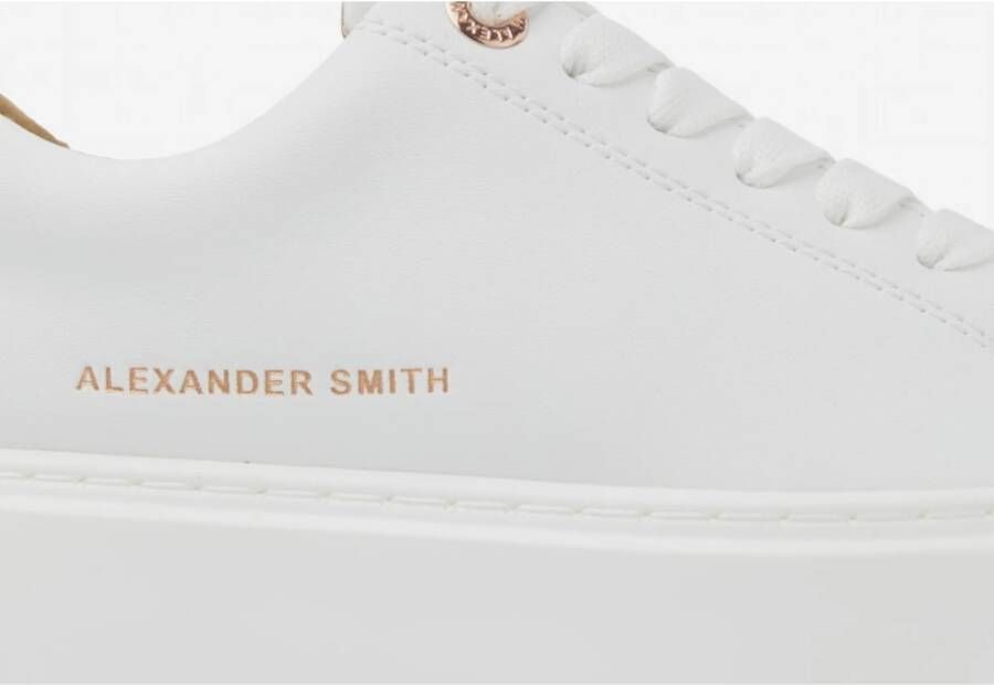 Alexander Smith Londen Vrouw Wit Zilver Sneakers White Dames