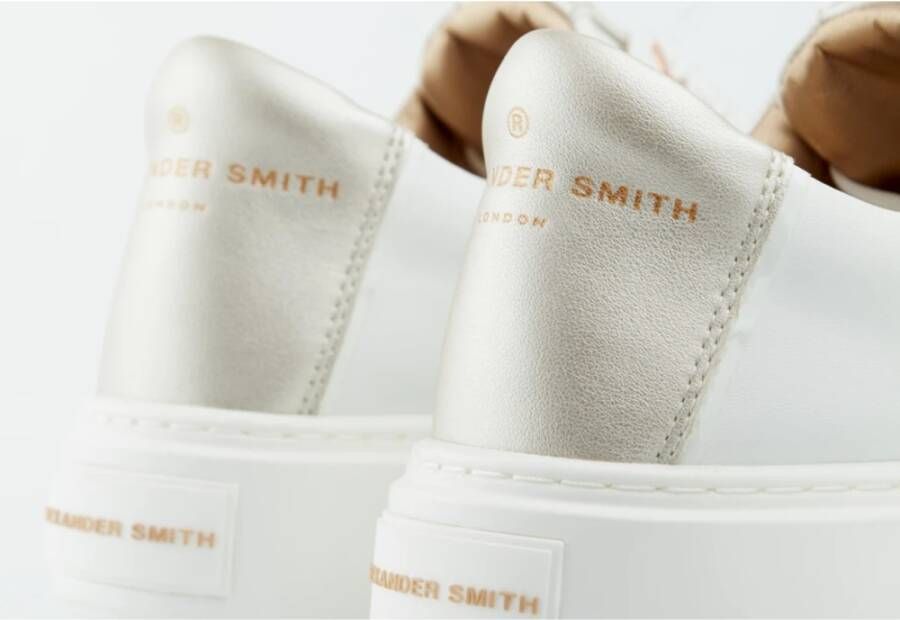 Alexander Smith Londen Vrouw Wit Zilver Sneakers White Dames