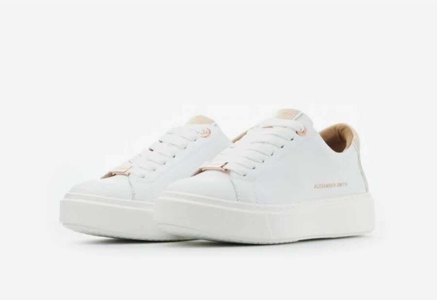 Alexander Smith Witte Roos Jubileum Sneakers White Dames