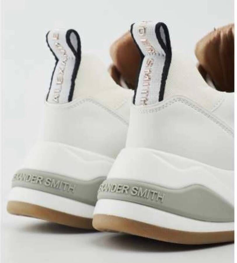 Alexander Smith Moderne Marmer Sneaker in Wit White Dames