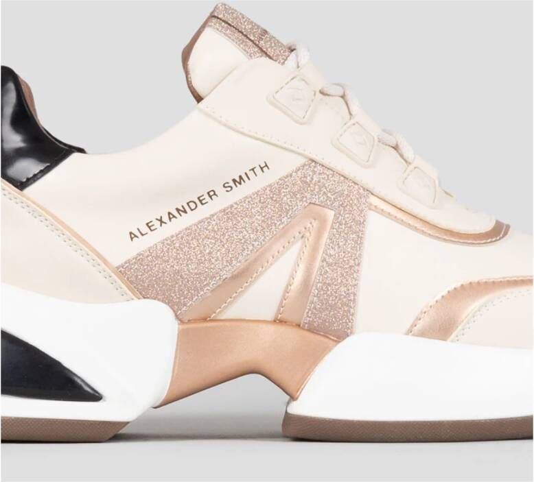 Alexander Smith Moderne Marmer Vrouw Sneaker Ivoor Koper Multicolor Dames
