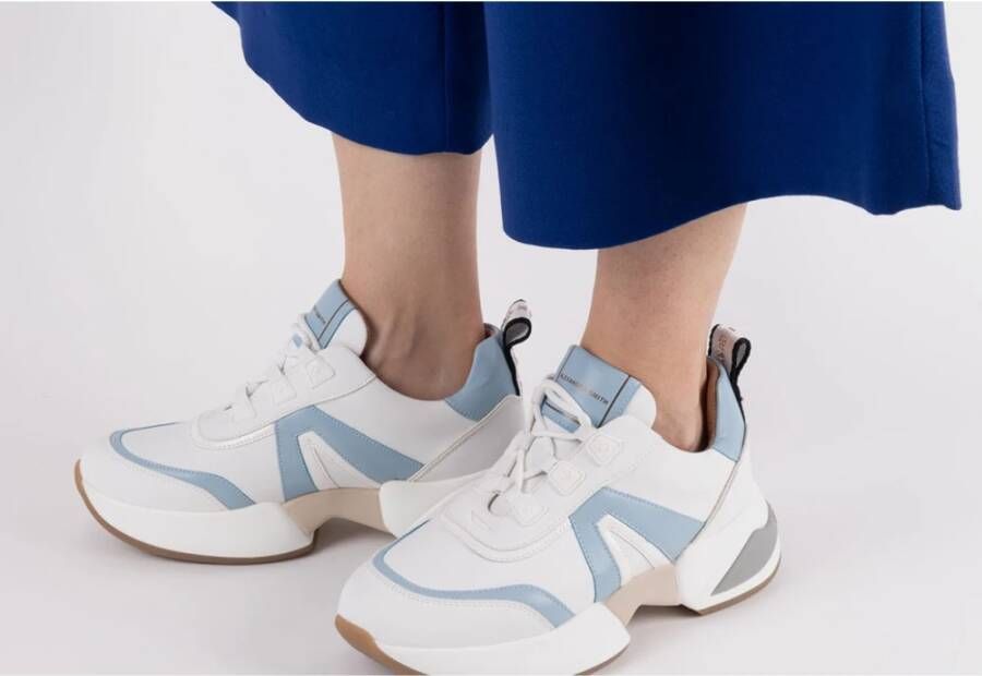 Alexander Smith Moderne Marmer Vrouw Sneaker Wit Blauw White Dames