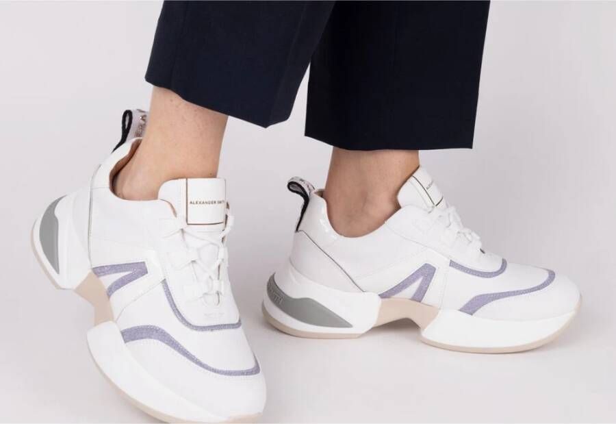 Alexander Smith Moderne Marmer Vrouw Wit Avio Sneaker White Dames