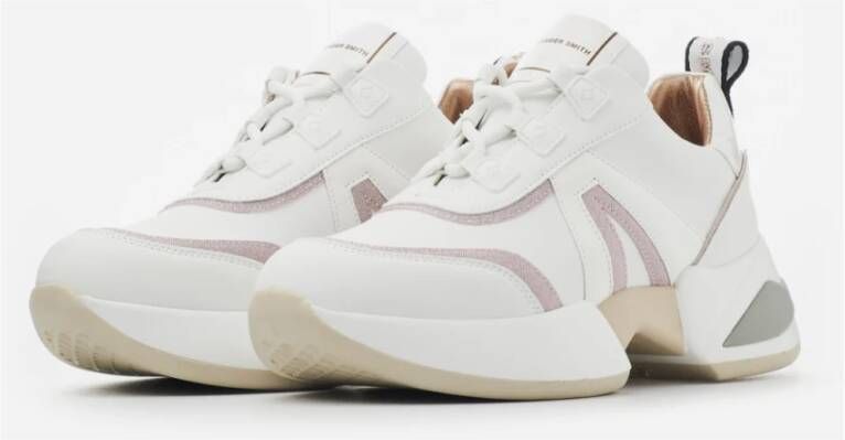 Alexander Smith Moderne Marmer Vrouw Wit Roze Sneaker White Dames