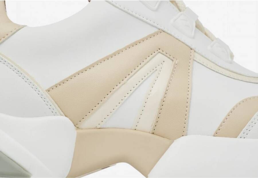 Alexander Smith Moderne Marmer Wit Beige Sneaker White Dames