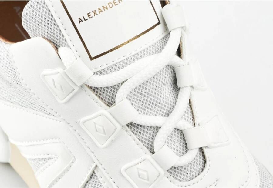 Alexander Smith Moderne Marmer Witte Sneaker White Dames