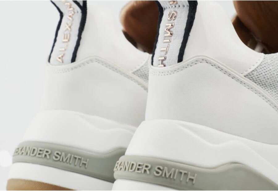 Alexander Smith Moderne Marmer Witte Sneaker White Dames