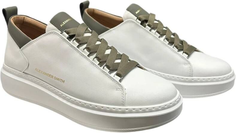 Alexander Smith Pelle Sneaker White Heren