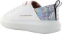 Alexander Smith Iridescent Crocodile Texture Sneakers White Dames - Thumbnail 4