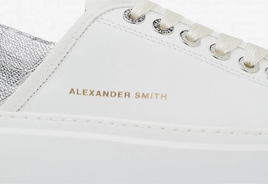 Alexander Smith Sportieve Wit Zilver Sneakers White Dames