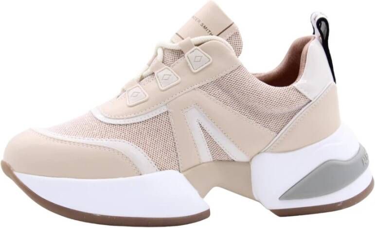 Alexander Smith Stijlvolle frambooskleurige sneakers voor vrouwen Beige Dames