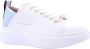 Alexander Smith Witte leren sneakers met blauwe details White - Thumbnail 70