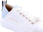 Alexander Smith Witte leren sneakers met blauwe details White - Thumbnail 75
