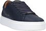 Alexander Smith Blauwe Leren Veterschoenen met Gouden Logo Blauw Heren - Thumbnail 10