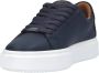 Alexander Smith Blauwe Leren Veterschoenen met Gouden Logo Blauw Heren - Thumbnail 11