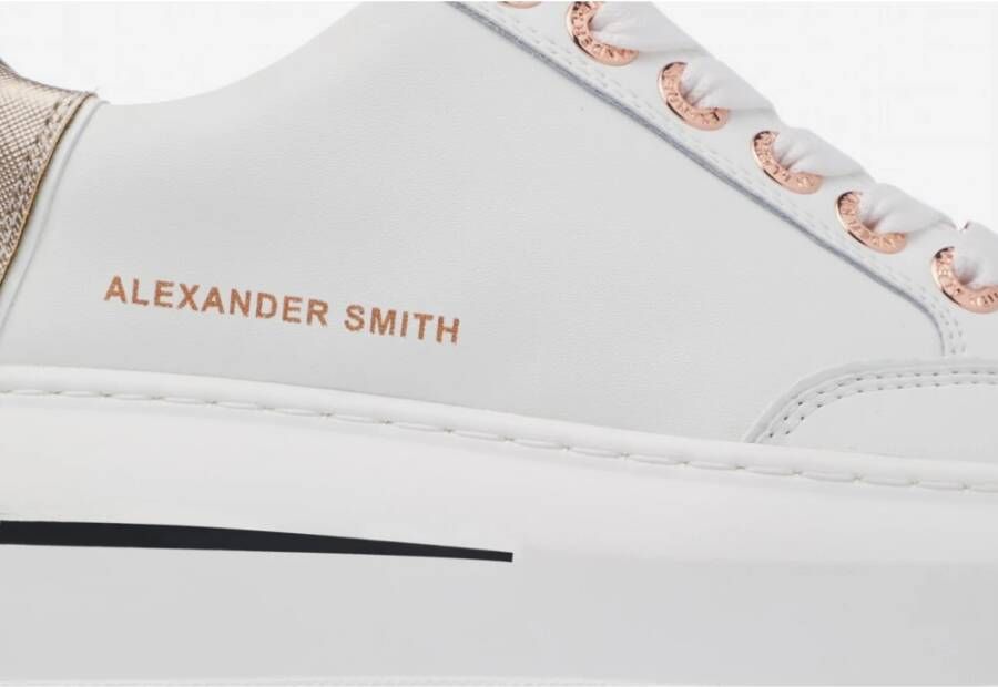 Alexander Smith Witte Koper Lancaster Gate Sneakers White Dames