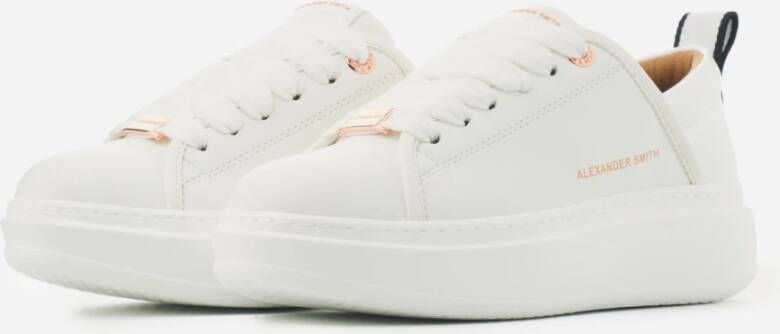 Alexander Smith Witte EcoWembley Sneakers White Dames