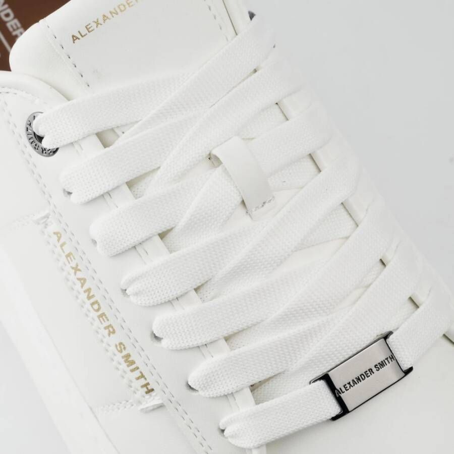Alexander Smith Witte Vegan Leren EcoWembley Sneakers White Heren