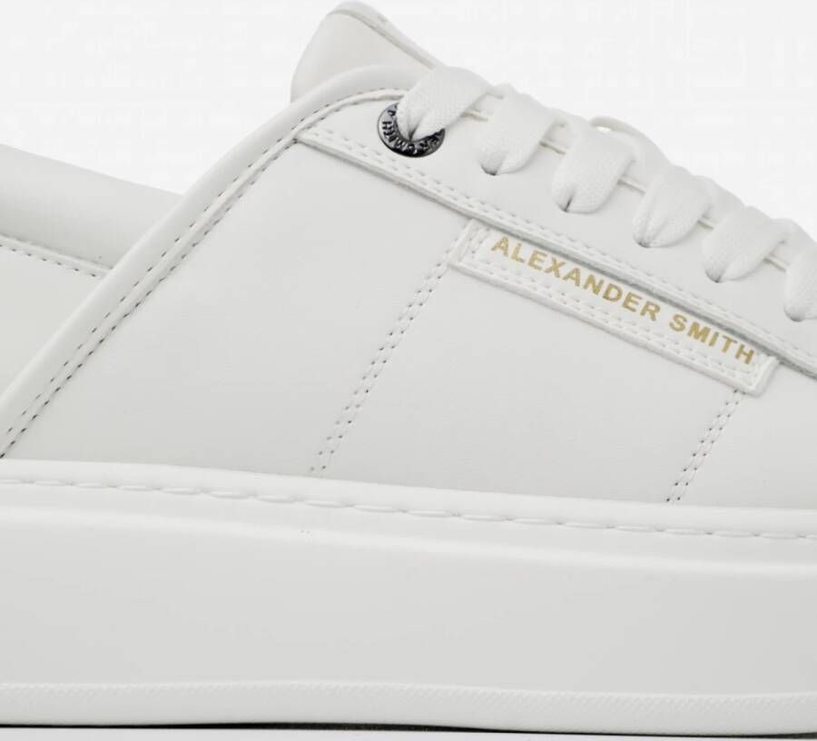 Alexander Smith Witte Vegan Leren EcoWembley Sneakers White Heren