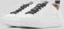 Alexander Smith Wembley Wit Zwart Leren Sneakers White Heren - Thumbnail 12