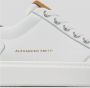 Alexander Smith Witte leren sneakers met blauwe details White - Thumbnail 86