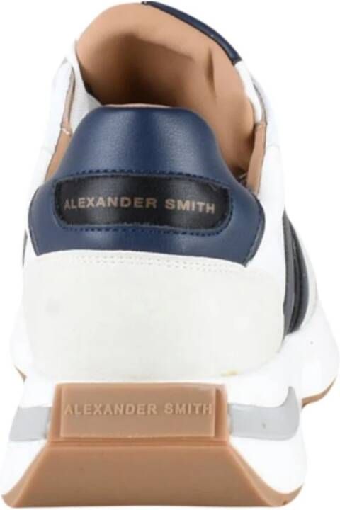 Alexander Smith Sneakers Wit Blauw Stijlvol Model White Heren