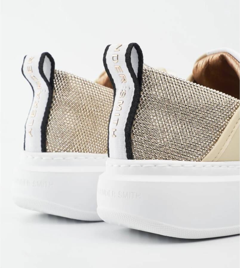 Alexander Smith Sportieve en Elegante Sand Goud Sneakers Multicolor Dames