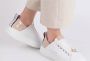 Alexander Smith Witte leren sneakers met blauwe details White - Thumbnail 56