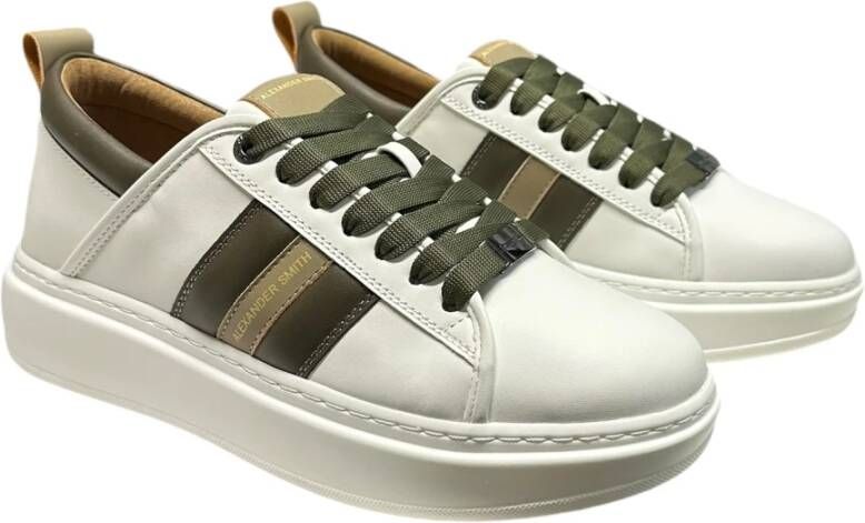 Alexander Smith Synthetische Sneaker White Heren
