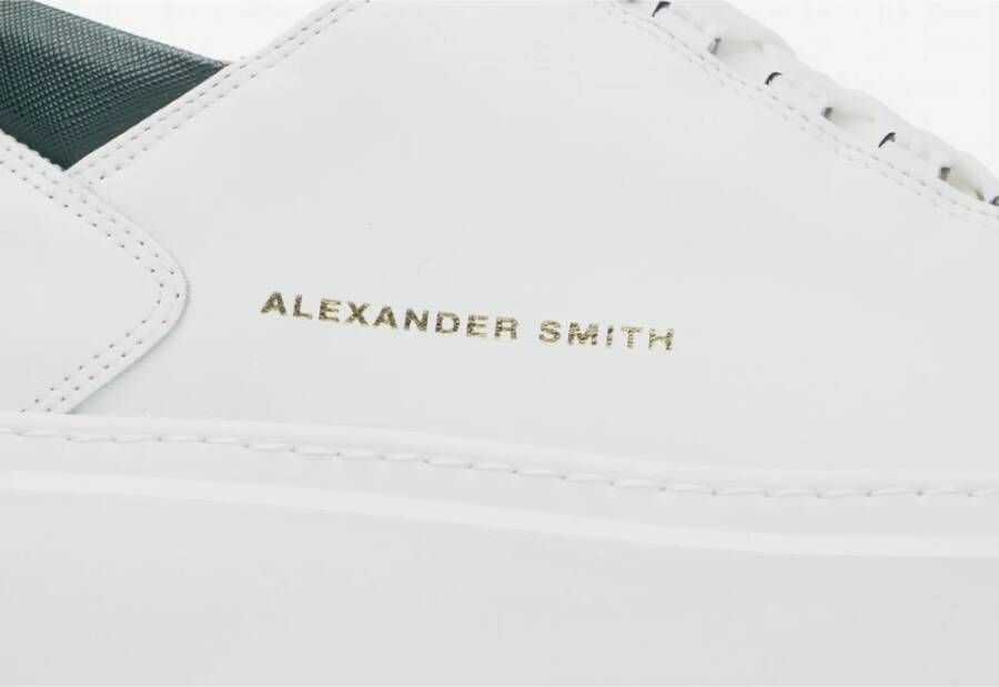 Alexander Smith Wembley Wit Groene Sneakers White Heren