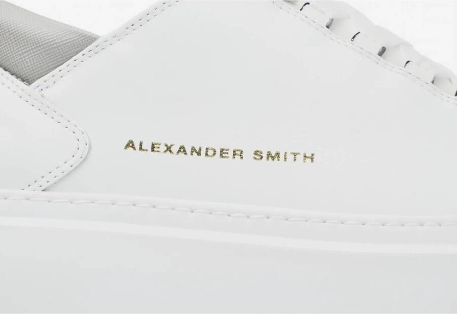 Alexander Smith Wembley Wit Grijs Leren Sneakers White Heren