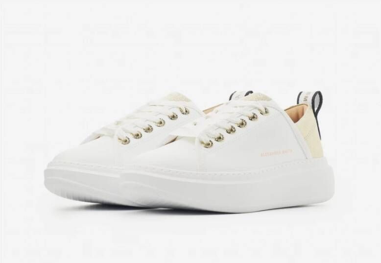 Alexander Smith Wit Goud Wembley Vrouw Sneakers White Dames