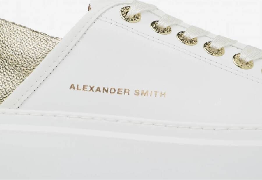 Alexander Smith Wit Goud Wembley Vrouw Sneakers White Dames