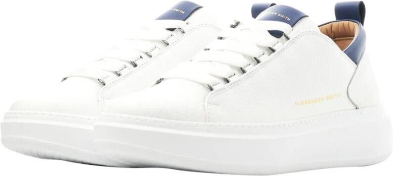 Alexander Smith Wembley White Blu Sneakers White Heren