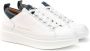 Alexander Smith Witte leren sneakers met blauwe details White - Thumbnail 35