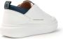 Alexander Smith Witte leren sneakers met blauwe details White - Thumbnail 36