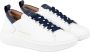 Alexander Smith Wembley Wit Blauw Leren Sneakers White Heren - Thumbnail 7