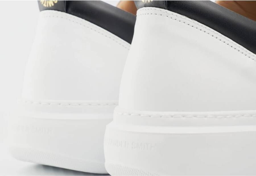 Alexander Smith Wembley Wit Zwart Leren Sneakers White Heren