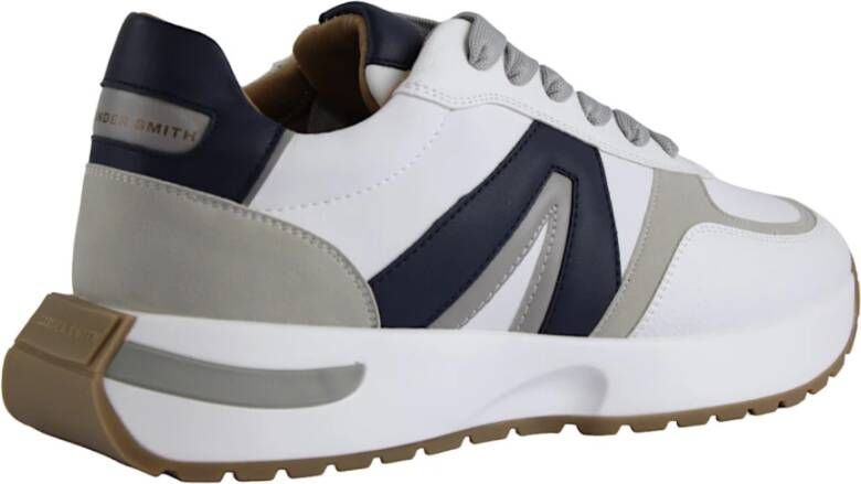 Alexander Smith Wit Blauw Grijs Sneakers Multicolor Heren