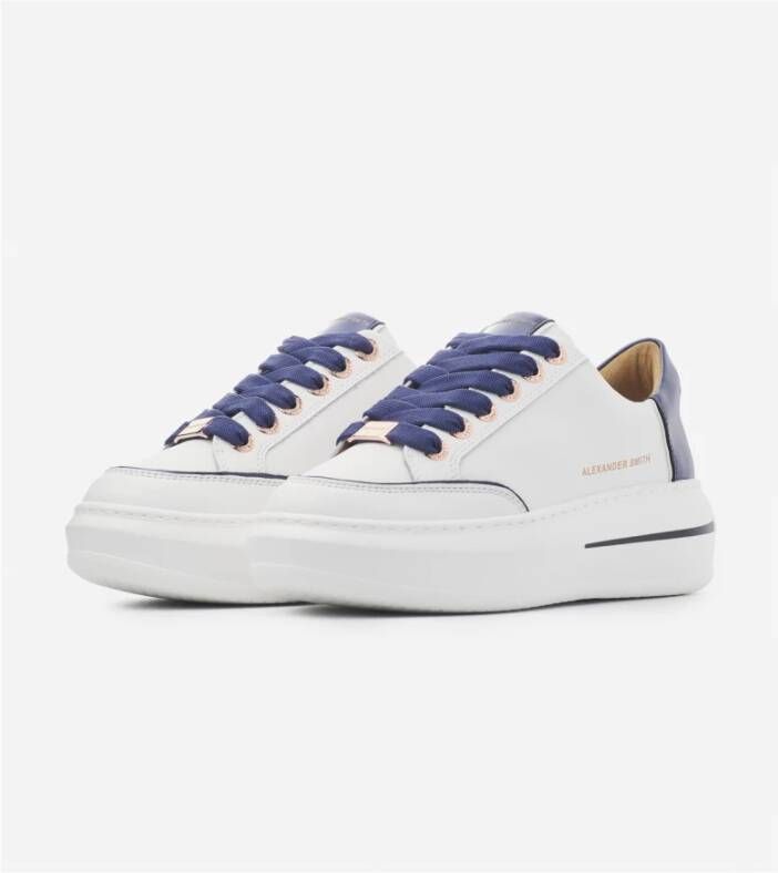 Alexander Smith Wit Blauw Lancaster Vrouw Sneakers Multicolor Dames