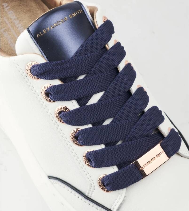 Alexander Smith Wit Blauw Lancaster Vrouw Sneakers Multicolor Dames