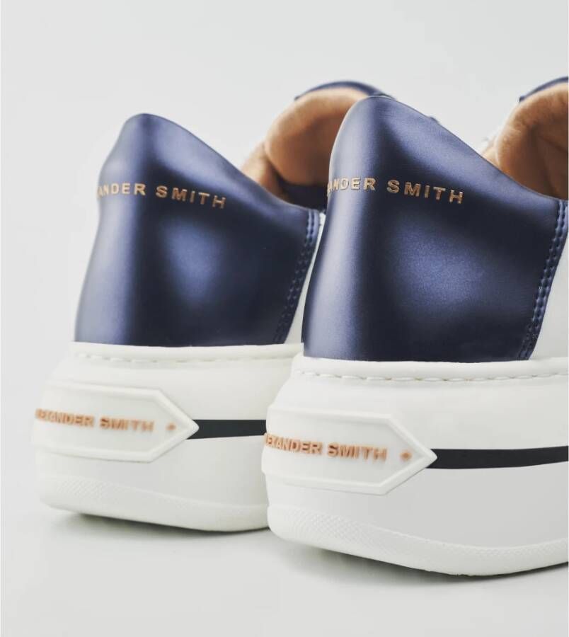 Alexander Smith Wit Blauw Lancaster Vrouw Sneakers Multicolor Dames