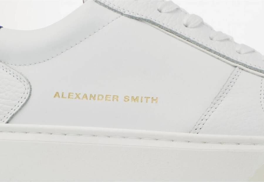 Alexander Smith Wit Bluette Leren Sneakers White Heren