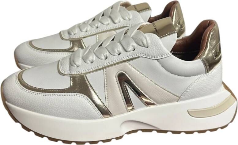 Alexander Smith Wit Goud Dames Sneaker White Dames