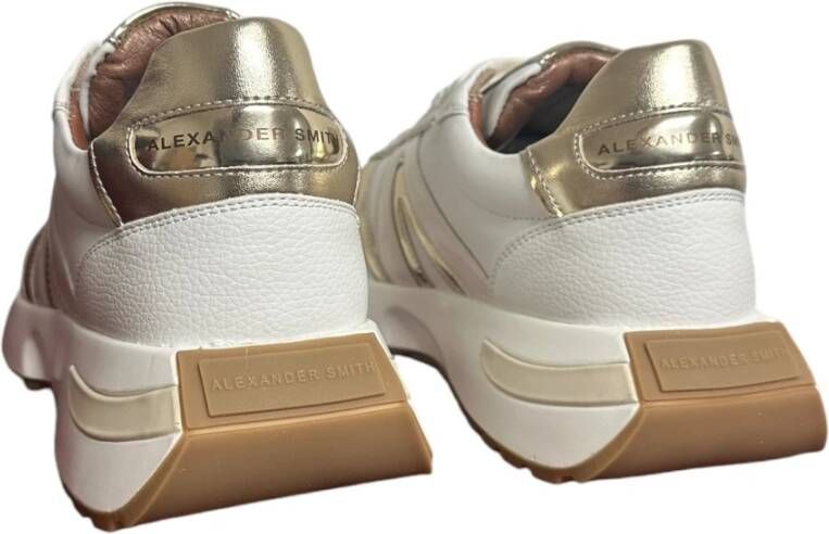 Alexander Smith Wit Goud Dames Sneaker White Dames